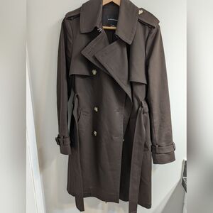 Club Monaco Trench Coat in Brown (Size L)